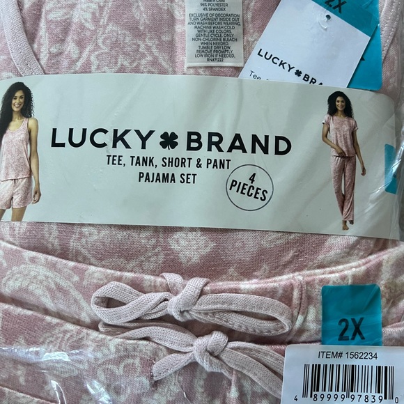 New Lucky Brand Ladies Hacci 4 Piece Pajama 😴💖 - Picture 2 of 5